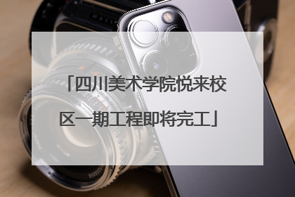 四川美术学院悦来校区一期工程即将完工