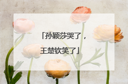 孙颖莎哭了，王楚钦笑了