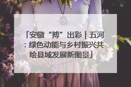 安徽“搏”出彩｜五河：绿色动能与乡村振兴共绘县域发展新图景