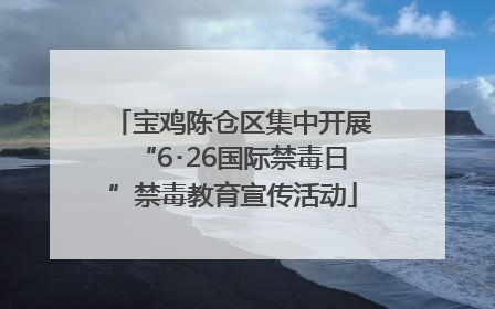 宝鸡陈仓区集中开展“6･26国际禁毒日”禁毒教育宣传活动