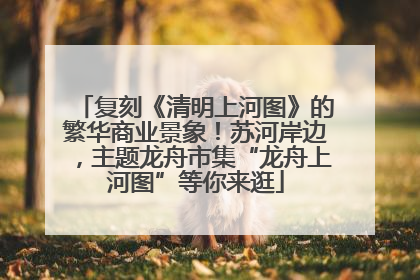 复刻《清明上河图》的繁华商业景象！苏河岸边，主题龙舟市集“龙舟上河图”等你来逛