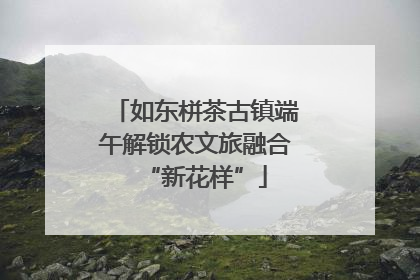 如东栟茶古镇端午解锁农文旅融合“新花样”