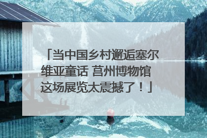 当中国乡村邂逅塞尔维亚童话 莒州博物馆这场展览太震撼了！