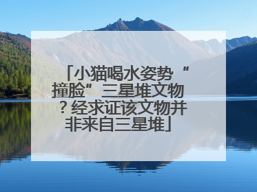 小猫喝水姿势“撞脸”三星堆文物？经求证该文物并非来自三星堆