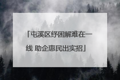 屯溪区纾困解难在一线 助企惠民出实招