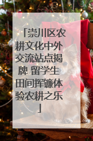 崇川区农耕文化中外交流站点揭牌 留学生田间挥镰体验农耕之乐