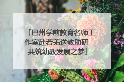 巴州学前教育名师工作室赴若羌送教助研 共筑幼教发展之梦