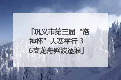 巩义市第三届“洛神杯”大赛举行 36支龙舟劈波逐浪
