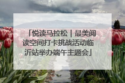 悦读马拉松｜最美阅读空间打卡挑战活动临沂站举办端午主题会