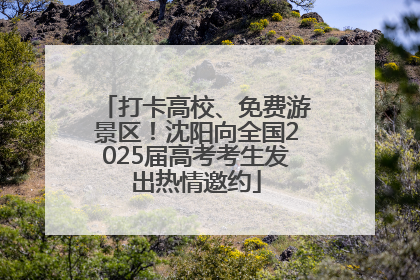 打卡高校、免费游景区！沈阳向全国2025届高考考生发出热情邀约