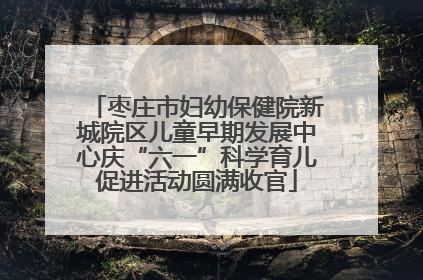 枣庄市妇幼保健院新城院区儿童早期发展中心庆“六一”科学育儿促进活动圆满收官