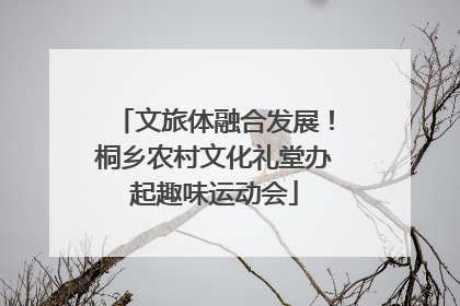 文旅体融合发展！桐乡农村文化礼堂办起趣味运动会