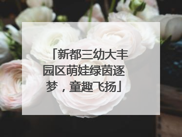 新都三幼大丰园区萌娃绿茵逐梦，童趣飞扬