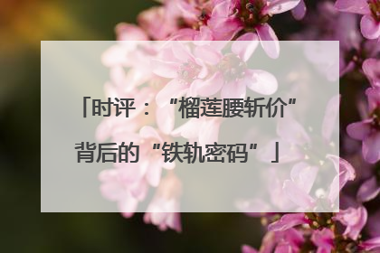 时评：“榴莲腰斩价”背后的“铁轨密码”