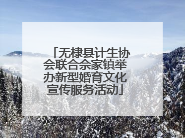 无棣县计生协会联合佘家镇举办新型婚育文化宣传服务活动
