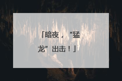 暗夜，“猛龙”出击！