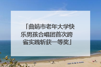 曲靖市老年大学快乐男孩合唱团首次跨省实践斩获一等奖