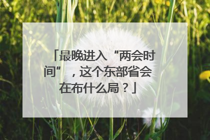 最晚进入“两会时间”，这个东部省会在布什么局？