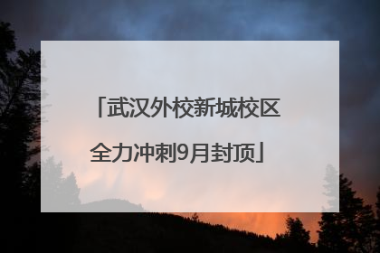 武汉外校新城校区全力冲刺9月封顶