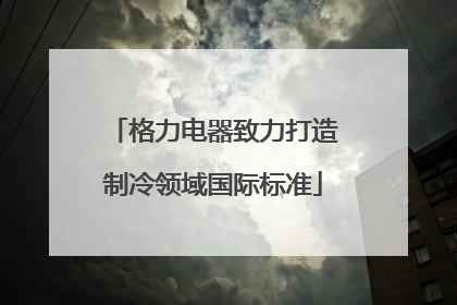 格力电器致力打造制冷领域国际标准