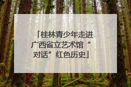 桂林青少年走进广西省立艺术馆“对话”红色历史