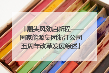 潮头风劲启新程——国家能源集团浙江公司五周年改革发展综述