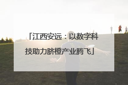江西安远：以数字科技助力脐橙产业腾飞