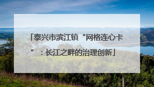 泰兴市滨江镇“网格连心卡”：长江之畔的治理创新