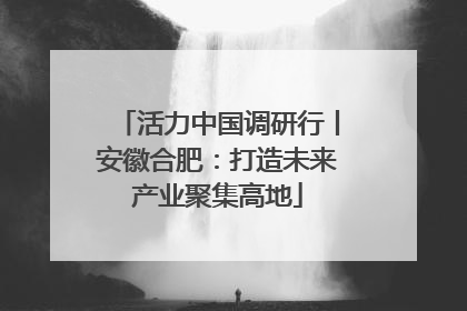 活力中国调研行丨安徽合肥：打造未来产业聚集高地