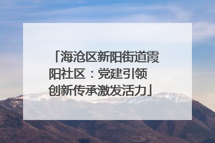 海沧区新阳街道霞阳社区：党建引领 创新传承激发活力