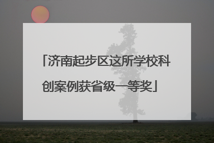 济南起步区这所学校科创案例获省级一等奖