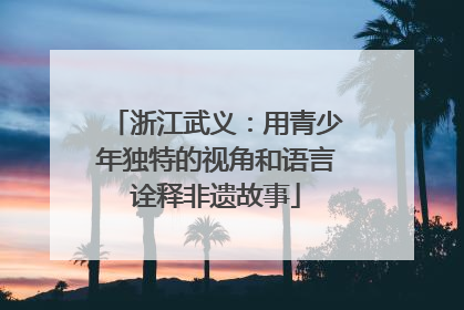 浙江武义：用青少年独特的视角和语言诠释非遗故事