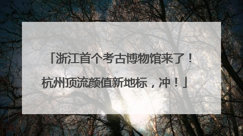 浙江首个考古博物馆来了！杭州顶流颜值新地标，冲！