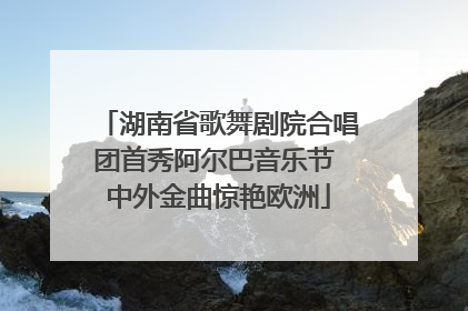 湖南省歌舞剧院合唱团首秀阿尔巴音乐节 中外金曲惊艳欧洲