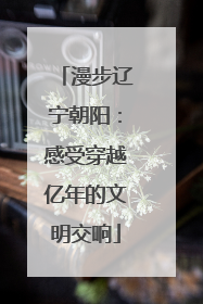 漫步辽宁朝阳：感受穿越亿年的文明交响