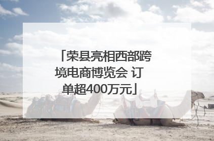 荣县亮相西部跨境电商博览会 订单超400万元