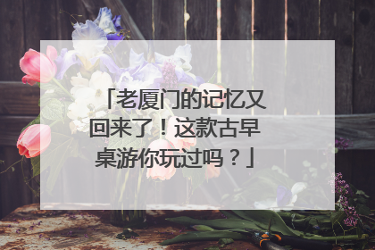老厦门的记忆又回来了！这款古早桌游你玩过吗？