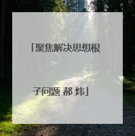 聚焦解决思想根子问题 郝 炜