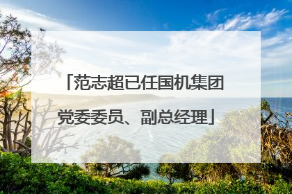 范志超已任国机集团党委委员、副总经理