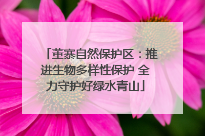 董寨自然保护区：推进生物多样性保护 全力守护好绿水青山