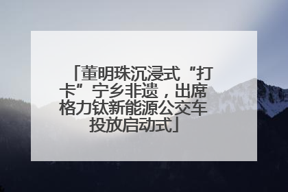 董明珠沉浸式“打卡”宁乡非遗，出席格力钛新能源公交车投放启动式