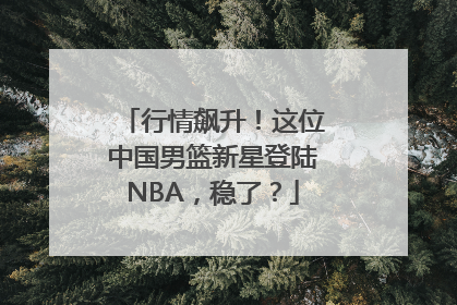 行情飙升！这位中国男篮新星登陆NBA，稳了？