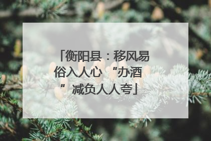 衡阳县：移风易俗入人心 “办酒”减负人人夸