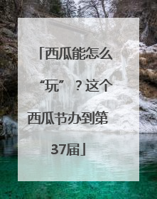 西瓜能怎么“玩”？这个西瓜节办到第37届