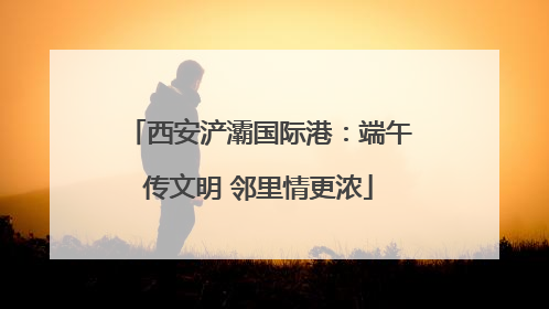 西安浐灞国际港：端午传文明 邻里情更浓