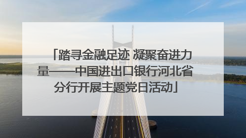 踏寻金融足迹 凝聚奋进力量——中国进出口银行河北省分行开展主题党日活动
