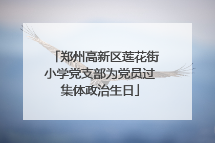 郑州高新区莲花街小学党支部为党员过集体政治生日