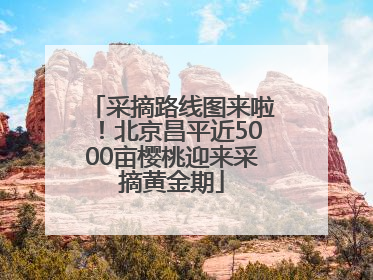 采摘路线图来啦！北京昌平近5000亩樱桃迎来采摘黄金期
