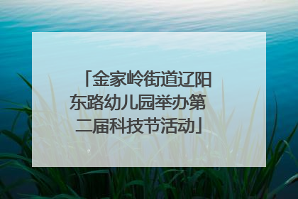金家岭街道辽阳东路幼儿园举办第二届科技节活动