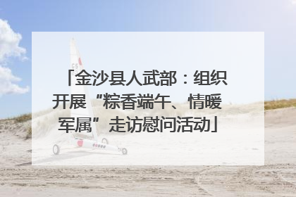 金沙县人武部：组织开展“粽香端午、情暖军属”走访慰问活动